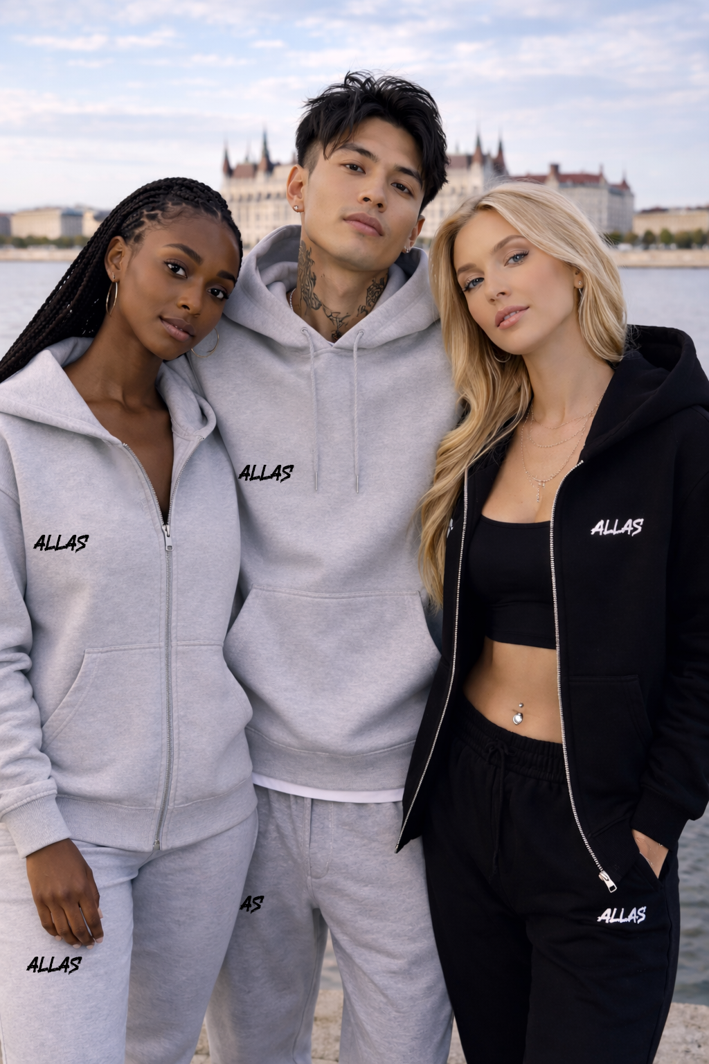 ZIPPED HOODIE